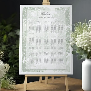 Salie Groene Landschap Toile Trouw Zittijd Chart Poster