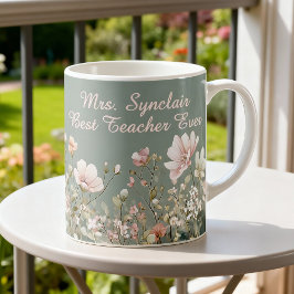 Salie Groene Lente Bloemstuk Onderwijzer Elegant S Koffiemok