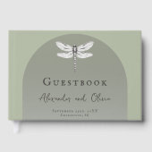 Salie Groene Libel Trouwdag Gastenboek (Voorkant)