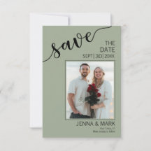 Salie Groene Liefde Script Foto Bewaar de Datum