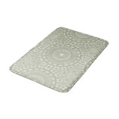 Salie Groene Mandala Patroon Badmat (Gekanteld)
