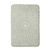 Salie Groene Mandala Patroon Badmat (Voorkant Verticaal)