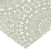 Salie Groene Mandala Patroon Medium Tafelloper (Hoek)