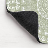 Salie Groene Mandala Patroon Muismat (Hoek)