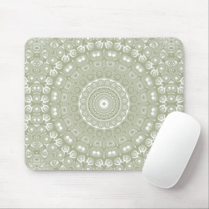 Salie Groene Mandala Patroon Muismat