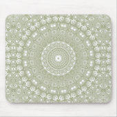Salie Groene Mandala Patroon Muismat (Voorkant)