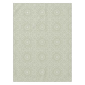 Salie Groene Mandala Patroon Tafelkleed (Voorkant)