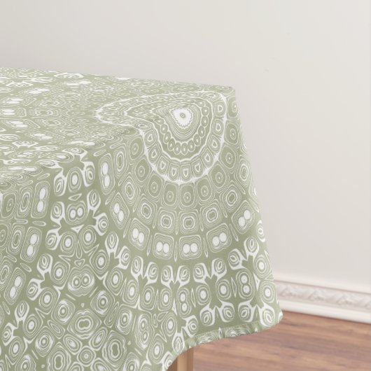 Salie Groene Mandala Patroon Tafelkleed (Voorbeeld)