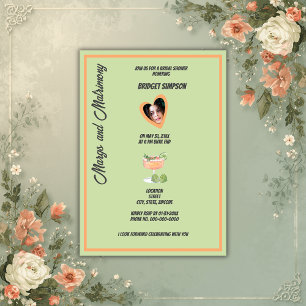 salie groene margs en bruiloft  bridal shower foto kaart