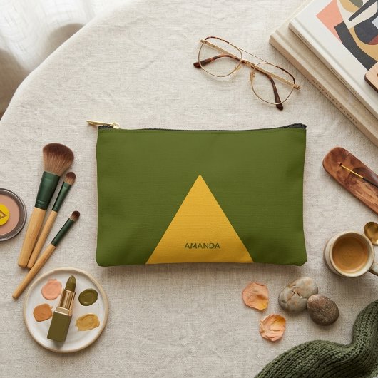 Salie groene minimale accessoiretas  etui