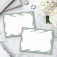 Salie Groene Minimalistische Monogram