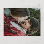 Salie Groene Minimalistische Save the Date Trouwfo Uitnodiging Briefkaart (Achterkant)