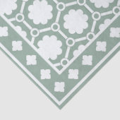 Salie Groene Moderne Been Inleg Decoupage Papier (Detail)