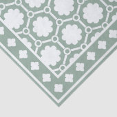 Salie Groene Moderne Been Inleg Decoupage Papier (Detail)