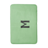 Salie Groene Monogram Badmat (Voorkant Verticaal)