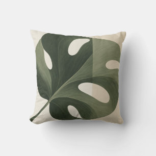 Salie Groene Monstera Blad Botanisch Kussen