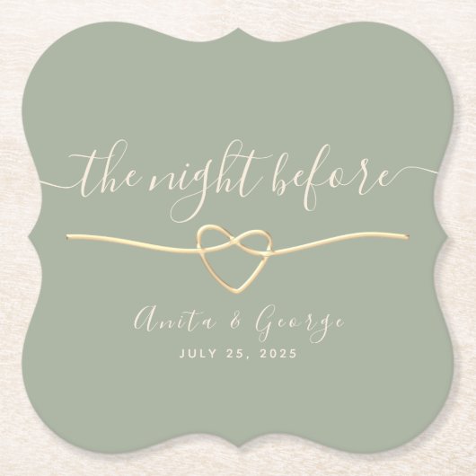 Salie Groene Oefen Eetmaal Onderzetter (Voorkant)