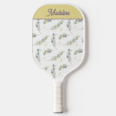 Salie Groene Olijftak Aangepaste Naam Pickleball Paddle (Voorkant)