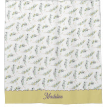 Salie Groene Olijftak Patroon Monogram