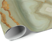 Salie Groene Onyx Met Goud Cadeaupapier (Rol Hoek)