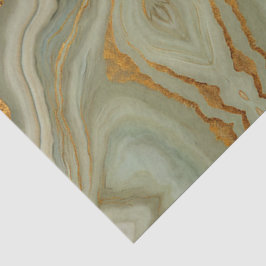 Salie Groene Onyx Met Goud  Tissuepapier