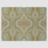 Salie Groene Onyx Met Goud Tissuepapier (Voorkant)