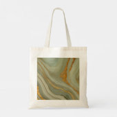 Salie Groene Onyx Steen Tote Bag (Achterkant)