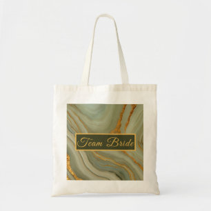 Salie Groene Onyx Steen Tote Bag