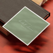 Salie Groene Op Maat Gemaakte Bruidsdouche Servett Servet