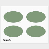 Salie Groene Ovale Sticker (Vel)