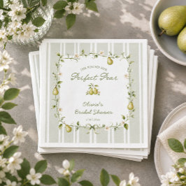 Salie Groene Perfect Pear Bruiloftservies servette Servet