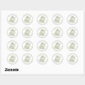 Salie Groene Perfecte Peer Bruidsfeest Stickers (Vel)