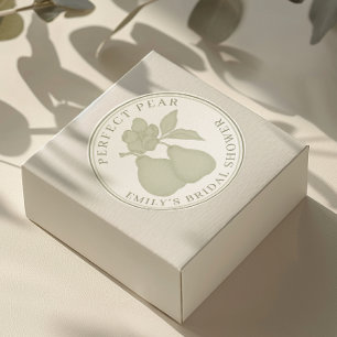 Salie Groene Perfecte Peer Bruidsfeest Stickers