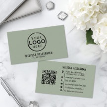 Salie Groene Professionele Logo QR Code
