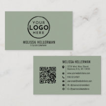 Salie Groene Professionele Logo QR Code