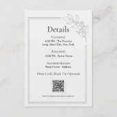 Salie Groene QR Code Huwelijksdetails Bijlage (Voorkant)