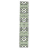 Salie Groene Scandi Huisdecoratie Medium Tafelloper (Voorkant)