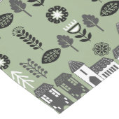 Salie Groene Scandi Huisdecoratie Medium Tafelloper (Hoek)