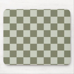 Salie Groene Schaakbord Muismat