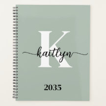 Salie Groene Script Monogram