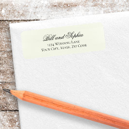 Salie Groene Script Trouw Retouradres Label