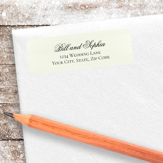 Salie Groene Script Trouw Retouradres Label