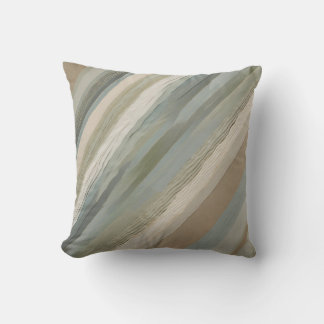 Salie Groene Stof Blauw Beige Crème Abstract 40cm Kussen