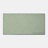 Salie Groene Stof Textuur Bureaumat (Voorkant)