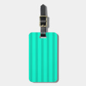 Salie groene strepen bagagelabel (Voorkant verticaal)