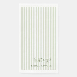 Salie groene strepen papieren servet