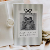 Salie Groene Strepen Peetouders Voorstel Kaart