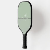 Salie-groene strepen wit monogram pickleball paddle (Links)