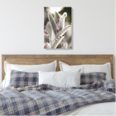 Salie groene succulent met bruine tips canvas afdruk (Insitu (Slaapkamer))