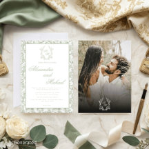 Salie Groene Toile Bloemstuk Foto Bruiloft